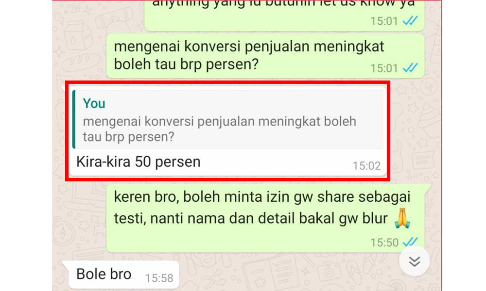 Sahabat Perintis Bisnis Testimoni